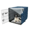 thumbnail image 5 of Botanical Dog Crate Cover, Flower Branches Herbs Forest Foliage Plants Meadow Botanical Twig Spring, Easy to Use Pet Kennel Cover Small Dogs Puppies Kittens, 7 Sizes, Night Blue White, by Ambesonne, 5 of 6