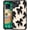 Black bow art, variant on Phone Case Compatible with iPhone 14 Plus,Tongue Sticking Out Cool Black Girl Girl Cases, Tempered Glass Back+Soft Silicone TPU Shock Protective Case for iPhone 14 Plus.