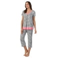 thumbnail image 2 of Secret Treasures Women’s Sleepwear 2-Piece Knit Short Sleeve Top and Pant Pajama Set, Sizes XS-3X, 2 of 7