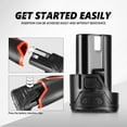 thumbnail image 2 of DNA Motoring TOOLS-00177 12V Lithium Ion Battery for Cordless Tool 1300 mAh (Battery Only), 2 of 6