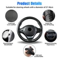 thumbnail image 4 of Kenally Protector para volante de coche, elástico, Flexible, elegante, transpirable, absorbente, antideslizante, repuesto, Protector de Automoción decorativa y accesorios, 4 of 6