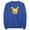 Royal Blue, variant on Men's Pokemon Pikachu Wink Face Sweatshirt Charcoal Heather Small