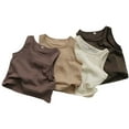 thumbnail image 3 of Hiijoy Toddler Boys Cotton Linen Tank Top Lightweight Breathable Sleeveless Top, Sizes 1-7, 3 of 3