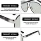thumbnail image 3 of Gafas de sol polarizadas para pesca, gafas de sol anti-ultravioleta de día y de noche, fabricadas en PC y metal, 3 of 5