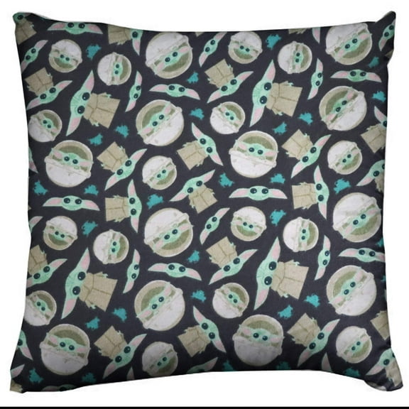 Flannel Throw Pillow/Sham Cushion Cover Star Wars Baby Yoda Grogo