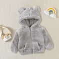 thumbnail image 2 of GDEGE Toddler Kids Girls Boys Full Zip Up Hooded Jacket Coat Bear Ear Long Sleeve Thick Outerwear Snowsuit Casual jacket Beautiful Fashion jacket Home Party jacket, 2 of 5
