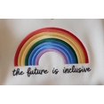 thumbnail image 2 of Embroidered The Future is Inclusive Sweatshirt, Rainbow Pride Tee, Trans Rights Top, LGBTQ Gift, Progress Pride Shirt, Social Justice Shirt, 2 of 5