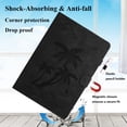 thumbnail image 6 of Allytechgroup for iPad 10th Generation Case 10.9 inch 2022 with Stand/Pencil Stylus Holder/Card Pockets/Magnetic Closure Smart Embossed Palm Tree PU Leather Folio Wallet Cover, [Auto Wake/Sleep],Black, 6 of 9
