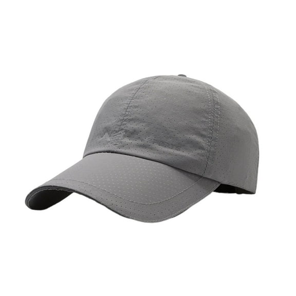 Tanghaowl Baseball Cap Women Men's Summer Breathable Perforated Outdoor Sunblock Reflective Strip Quick Drying Visor Baseball Cap Pretty in Hat