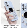 thumbnail image 3 of Compatible with Xiaomi 11T Pro Case Silicone TPU Plating, Xiaomi 11T Cases Cute Astronaut Pattern Phone Case with Stand (Blue), 3 of 14