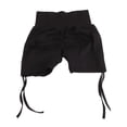 thumbnail image 1 of Yoga Shorts Ergonomic High Waist Butt Lifting Seamless Drawstring Workout Running Shorts for Women M Black, 1 of 5