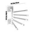 thumbnail image 6 of Rkxzt Storage Rack Rotating Towel Rack Wall Mounted No-Drill Storage Bar for Bathroom Kitchen Towel Organizer Rack, 6 of 9