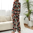 thumbnail image 3 of Top-kevin Women's Pajama Sets Snowy Branches Pattern Long Sleeve Lounge Sets Pjs Sleepwear with Pockets, 3 of 12