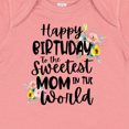 thumbnail image 4 of Inktastic Happy Birthday to the Sweetest Mom in the World Girls Baby Bodysuit, 4 of 5
