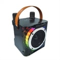 thumbnail image 3 of Altavoz Bluetooth de Karaoke de Alta Potencia, Luz Rítmica Musical, Subwoofer Inalámbrico Estéreo Envolvente con Micrófono Dual, Color Negro, 3 of 5