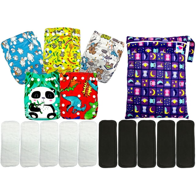 Pañal de tela ecológico para bebés con wetbag ecobaby original ecobaby original estampado