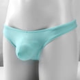 thumbnail image 6 of Yaoyar Mens Ice Silk Thong Summer Underwear Sheer U Pouch Design Low Rise Athletic Lightweight Fabric for Sport Active Wear Briefs,Light Blue,M, 6 of 7