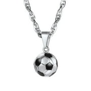 PROSTEEL Soccer Ball Pendant Necklace Sports Jewelry Stainless Steel For Men Women