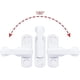 thumbnail image 4 of F Cerraduras de seguridad, limitador de rotación de ventanas con tornillos, pestillos blancos para ventanas, cerraduras bloqueadoras de marco para varias puertas y ventanas y segu, 4 of 5