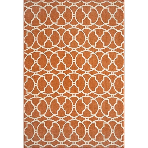 Momeni Baja 2'3" X 7'6" Transitional Runner Rug in Orange