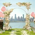 thumbnail image 4 of LUVODI Large Square Metal Wedding Arch Party Pillar Stand Garden Arbor Trellis Frame Outside Stage, 4 of 11