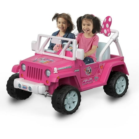 Power Wheels Jeep Wrangler Featuring Disney Minnie Happy (Best Year Jeep Wrangler Rubicon)