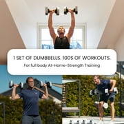 NUOBELL Adjustable Dumbbells Pair 5-80 lbs : the Adjustable Dumbbell Set to Replace 16 Sets of Dumbbells. Add Nuobell Dumbbells 80lb and Free Weights to Your Home Gym. Just Twist the Handle to Adjust