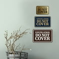 thumbnail image 4 of Signs ByLITA Classic Framed Ventilation Do Not Cover Sign (Navy Blue / White) - Small, 4 of 6