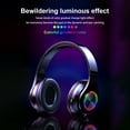 thumbnail image 6 of Headphones - Foldable Wireless Headset, 7-Color Lighting & Bluetooth 5.0, FM Radio Head-Mounted Headphones for Events, Gaming and Party Entertainment, 6 of 7