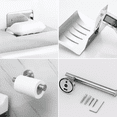 thumbnail image 4 of Juego Sets De Accesorios Para Baño Inoxidable Toallero 15 pzs Plata, 4 of 5
