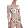 thumbnail image 4 of High Waisted Bikini Sets For Women, Flower Print F Swimsuits Tummy Control, Two Pieces Bathing Suit, 4 of 8