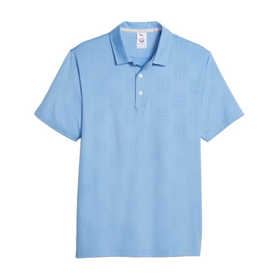 PUMA Volition Star Polo Men's Golf Shirt - Light Blue - Large