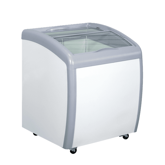 5.6 cu. Ft. Capacity Glass Top Novelty Ice Cream Freezer