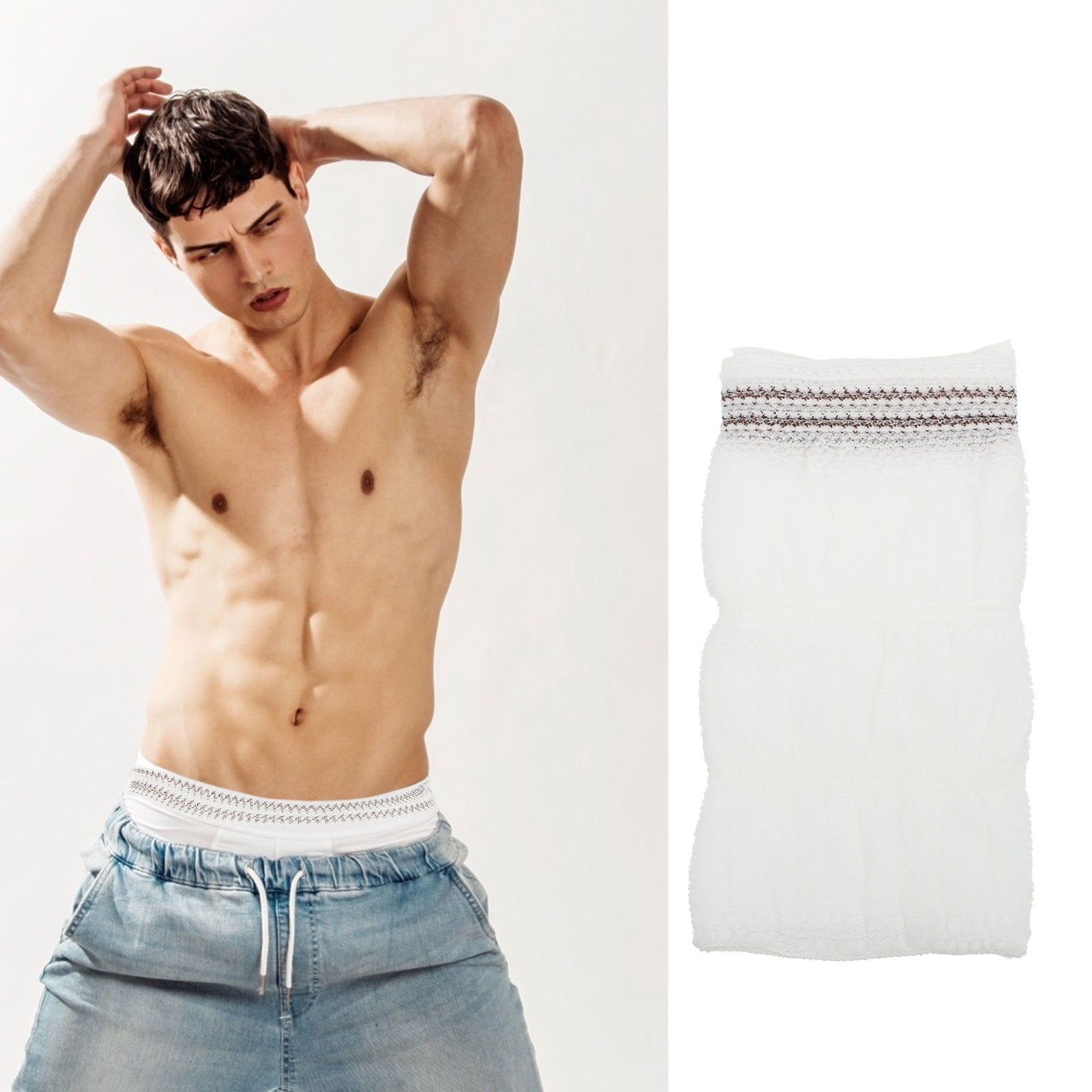 1pc Reusable Adult Diaper Washable Adult Nappy Premium Women Diaper (White)