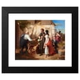 thumbnail image 2 of Johann Peter Krafft 18x15 Black Modern Framed Museum Art Print Titled - The Return of the Landwehrman (1820), 2 of 5