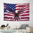 thumbnail image 6 of Xecao USA Eagle with Spread Wings Print Tapestry, Wall Hanging Room Funny Decor, Backdrop Room Decor for Bedroom Living Room dormitory, 6 of 8