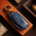 thumbnail image 2 of Car Key Fob Cover Case Protector For Ford Focus Mondeo Edge Car Key Case Fob Cover Leather Crazy Horse, 2 of 24