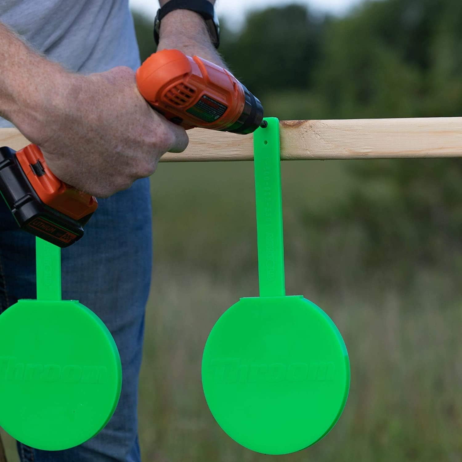 Throom Targets Hangtuff Complete Target Kit, 5 Targets, Green,