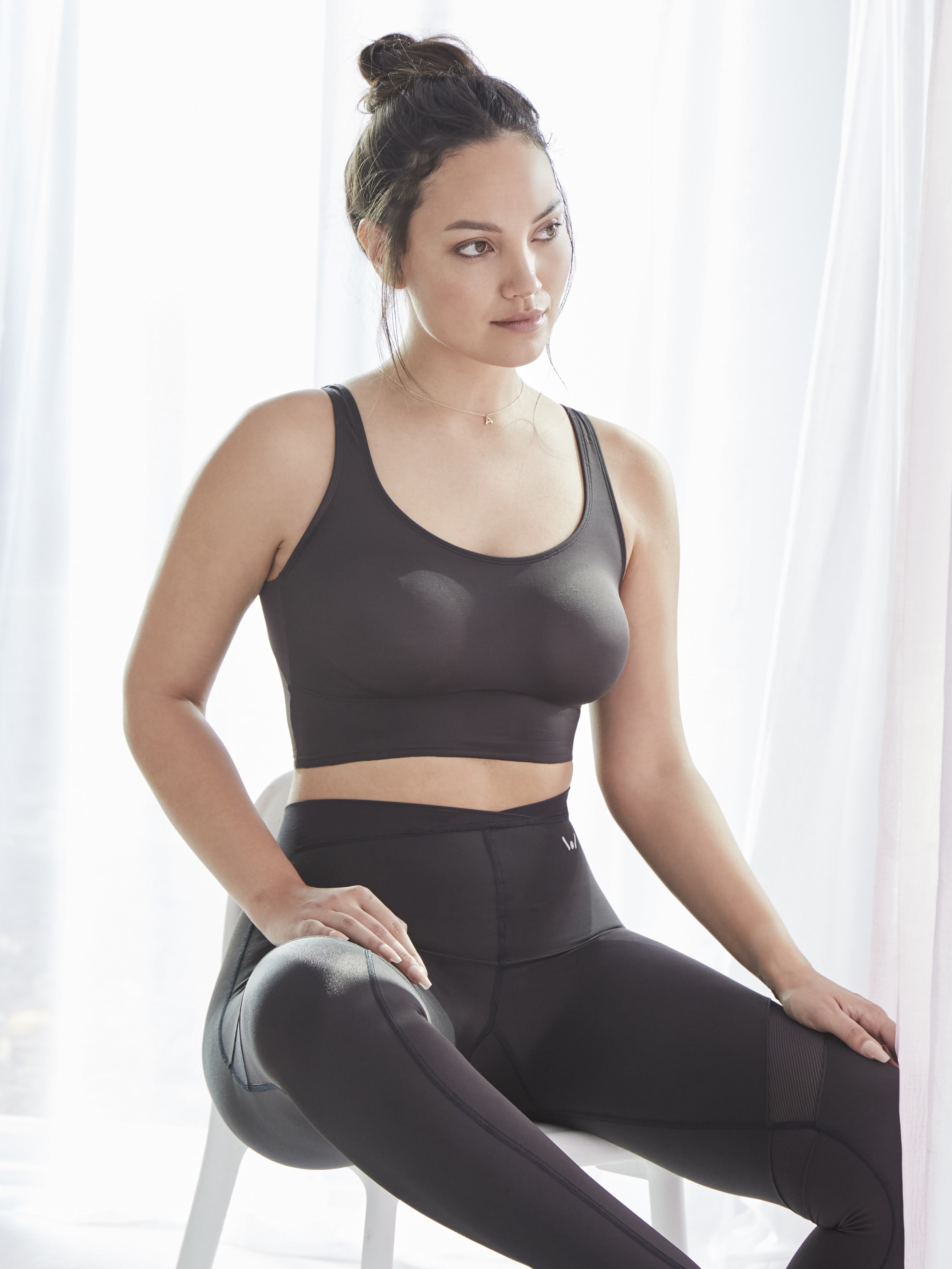 Cupid Women's Firm Control Shapewear, Top Shaping Scoop Neck Lounge Bra, Sizes S-2XL