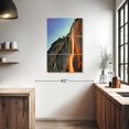 thumbnail image 3 of Elephant Stock Yosemite Fire Waterfall Wall Art - Vertical Multi Panel Canvas - Living Room Wall Decor - Nature Multi Panel - Orange And Gray Decor - 24" x 38", 3 of 8