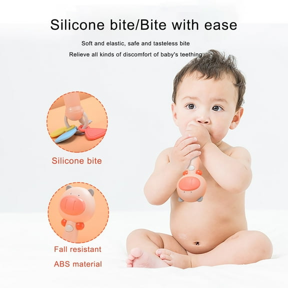 CYBIBO Baby Rattle, Baby Toys Clearance! Baby Toys Early Education Sound And Light Hand Grasping Stick Rattles Shaker