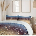 thumbnail image 6 of Ambesonne Nature Duvet Cover Set, Rainy Day Window Effect, 2-Calking, Blue Tan Brown, 6 of 7