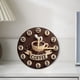 thumbnail image 4 of Reloj de pared con forma de taza de café, colección creativa de casa de campo en 2D, fabricado en madera tranquila, para 30 cm, 4 of 9