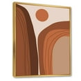 thumbnail image 3 of Designart 'Abstract Terracotta Mountain Landscape Sunset ' Modern Framed Canvas Wall Art Print, 3 of 5