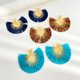thumbnail image 3 of Pendientes en forma de corazón para mujeres de estilo retro, pendientes geométricos de borlas únicas en forma de abanico simple, pendientes de doble cabeza, joyas para parejas regalos de San Valentín, 3 of 5