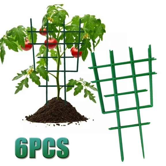 Visland 6PCS Garden Trellis, DIY Plastic Garden Plant Climbing Trellis,Indoor Trellis for Potted Plants House Plants Trellis for Potted Vine Vegetable Flower