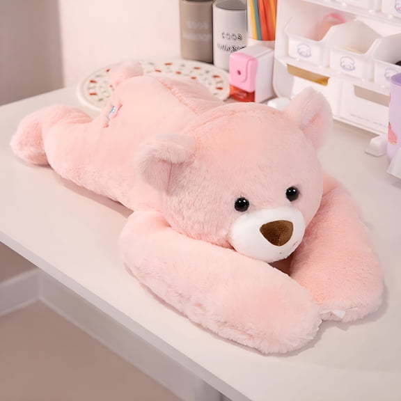 BESTSKY Weighted Stuffed Animal Bear, Long Arm Soft Plush Pillow, Fluffy Lazy Sleeping Buddy for Kids and Adults, Bedroom Decor