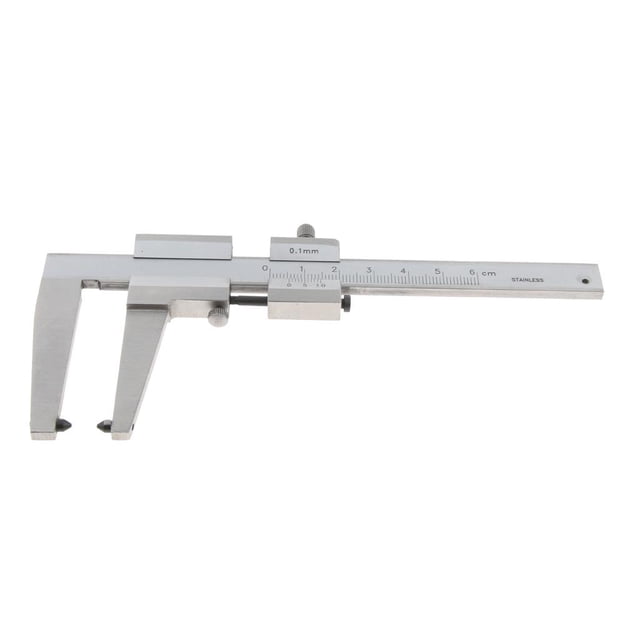 Nonius de 160 mm / 6 pulgadas para longitud, ancho, profundidad, diámetro interior, diámetro exterior Baoblaze Calibre deslizante de acero inoxidable