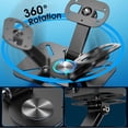 thumbnail image 2 of Projector Stand Desk,Wall and Ceiling Mount with 1/4inch Thread, Height Adjustable, Foldable, 360-Degree Rotation Silver, 2 of 7