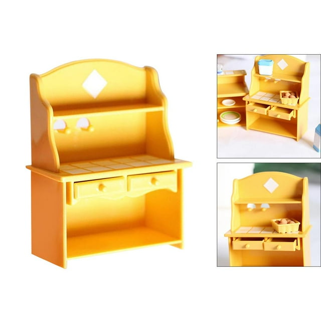 Gabinete de mostrador de cocina perfke Alacena Plástico Miniatura